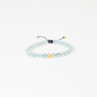 Aquamarine Crystal Reminder Bracelet - Inner Strength | Child/Teen