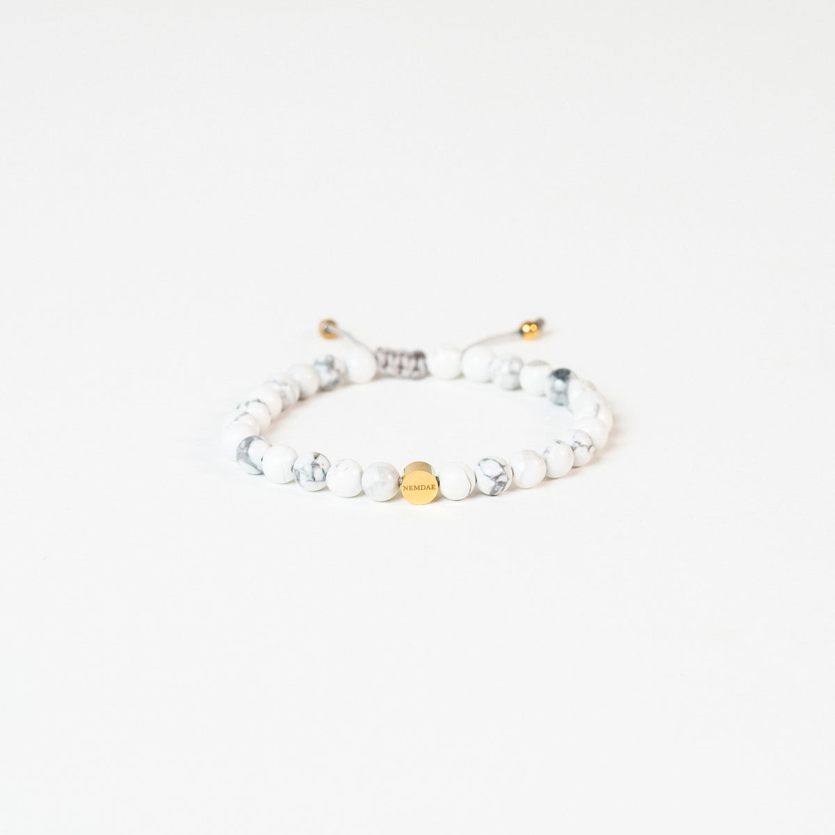 White Howlite Crystal Reminder Bracelet – Inner Peace | Kids & Teens