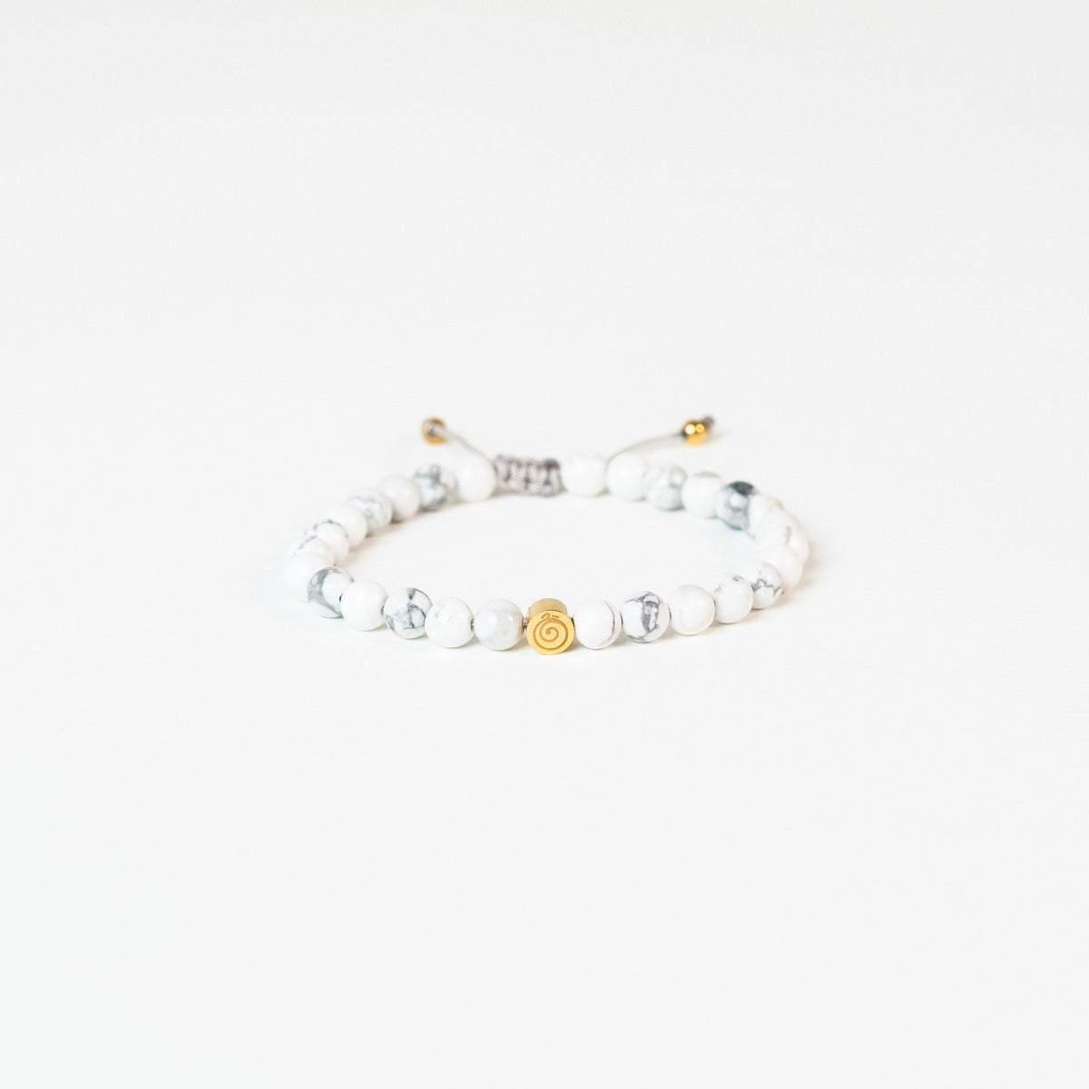 White Howlite Crystal Reminder Bracelet – Inner Peace | Kids & Teens