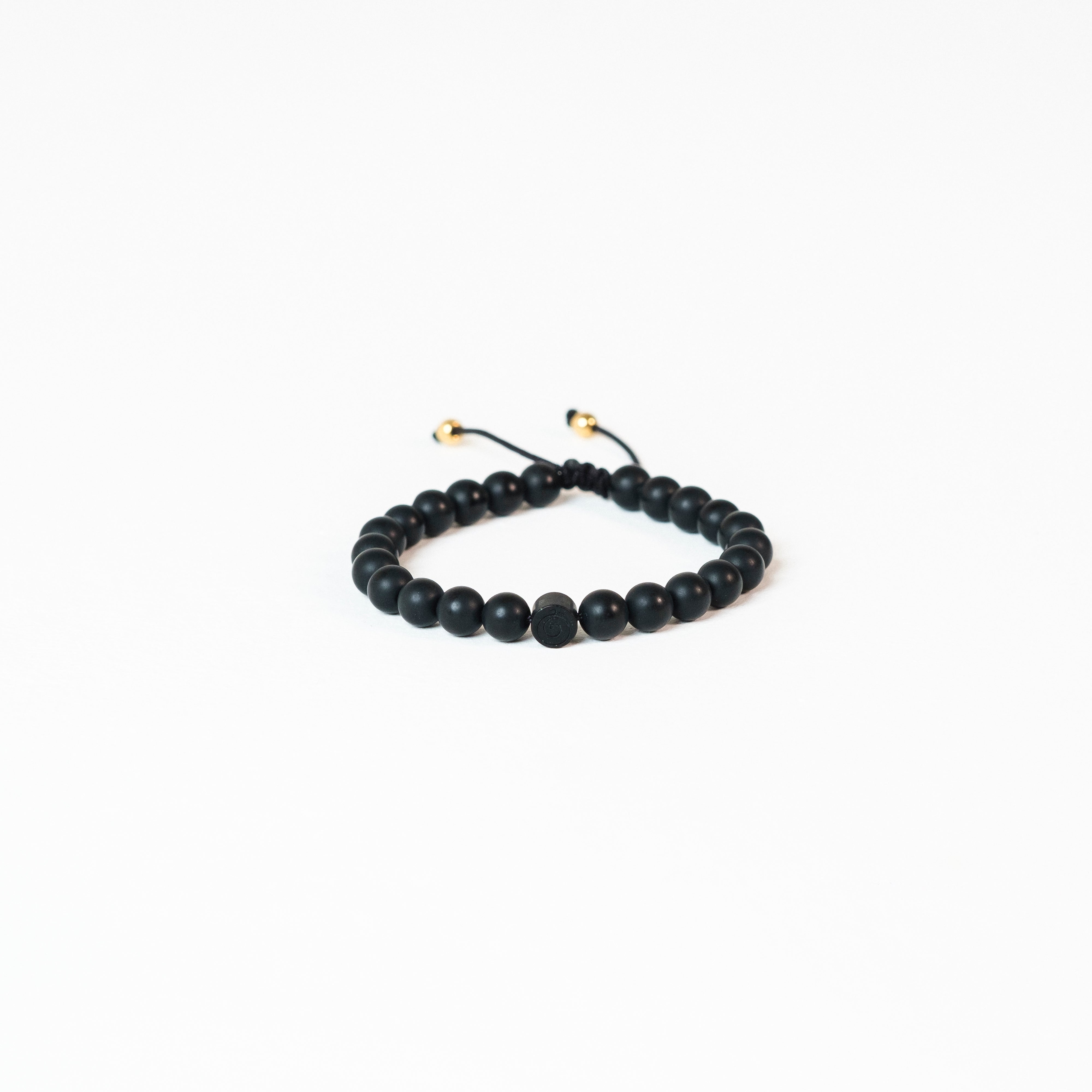 Onyx Protection Bracelet with Stone Charm - Child/Teen