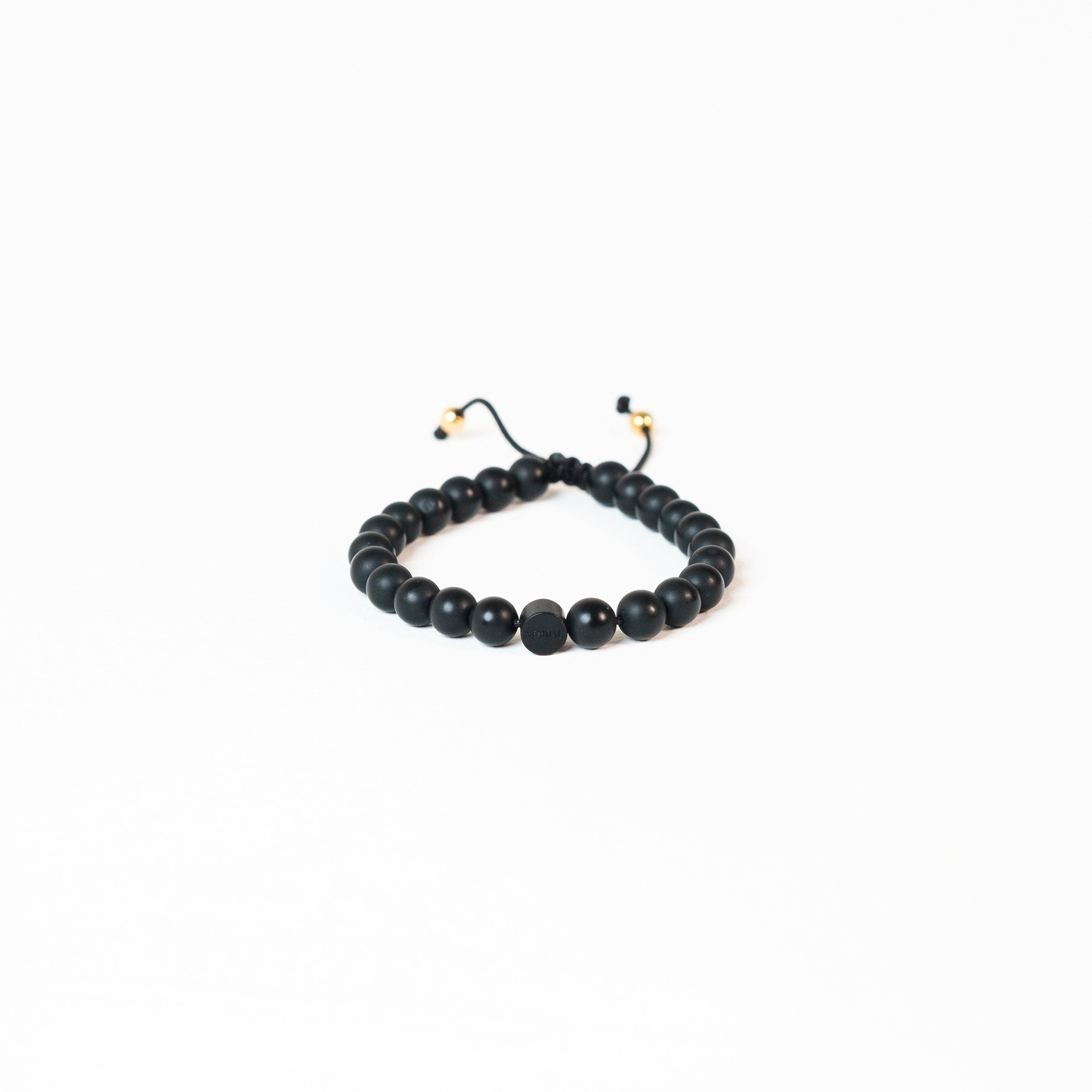 Onyx Protection Bracelet with Stone Charm - Child/Teen