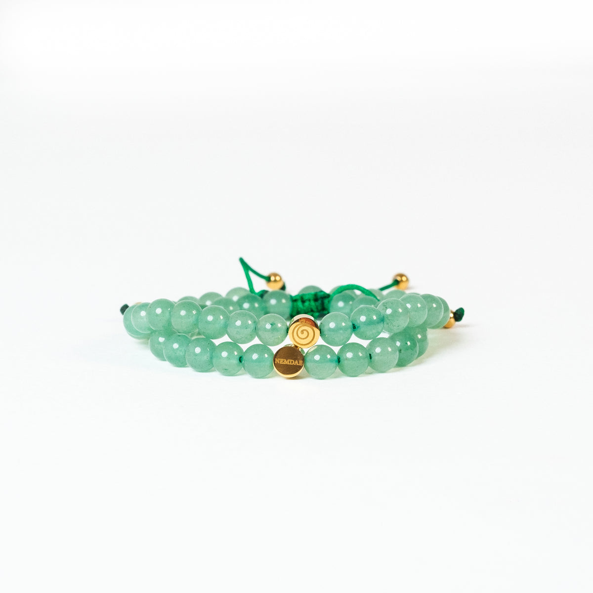 Green Aventurine Friendship Bracelet Set – Joy | Adult