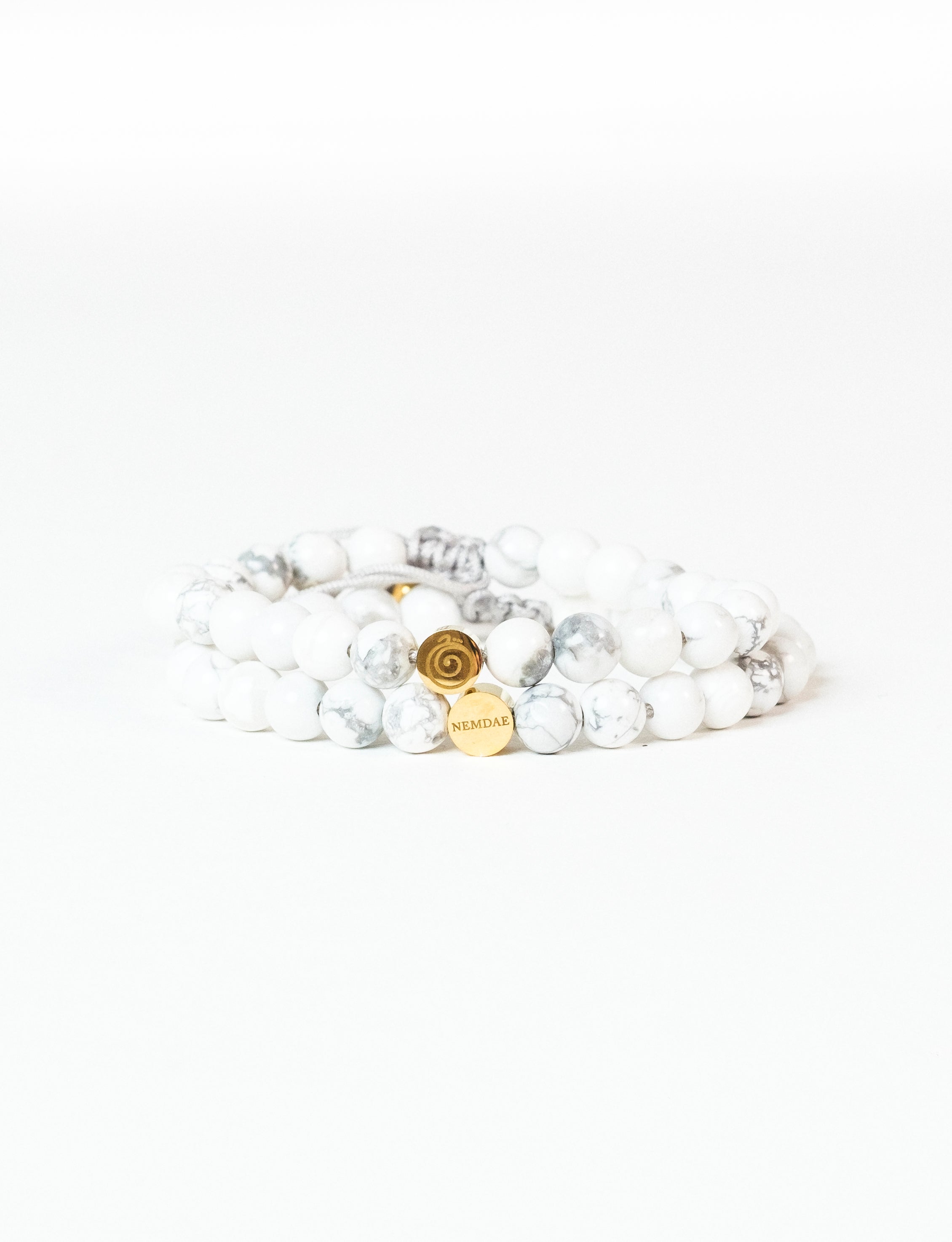 White Howlite Friendship Bracelets - Serenity for Young Hearts