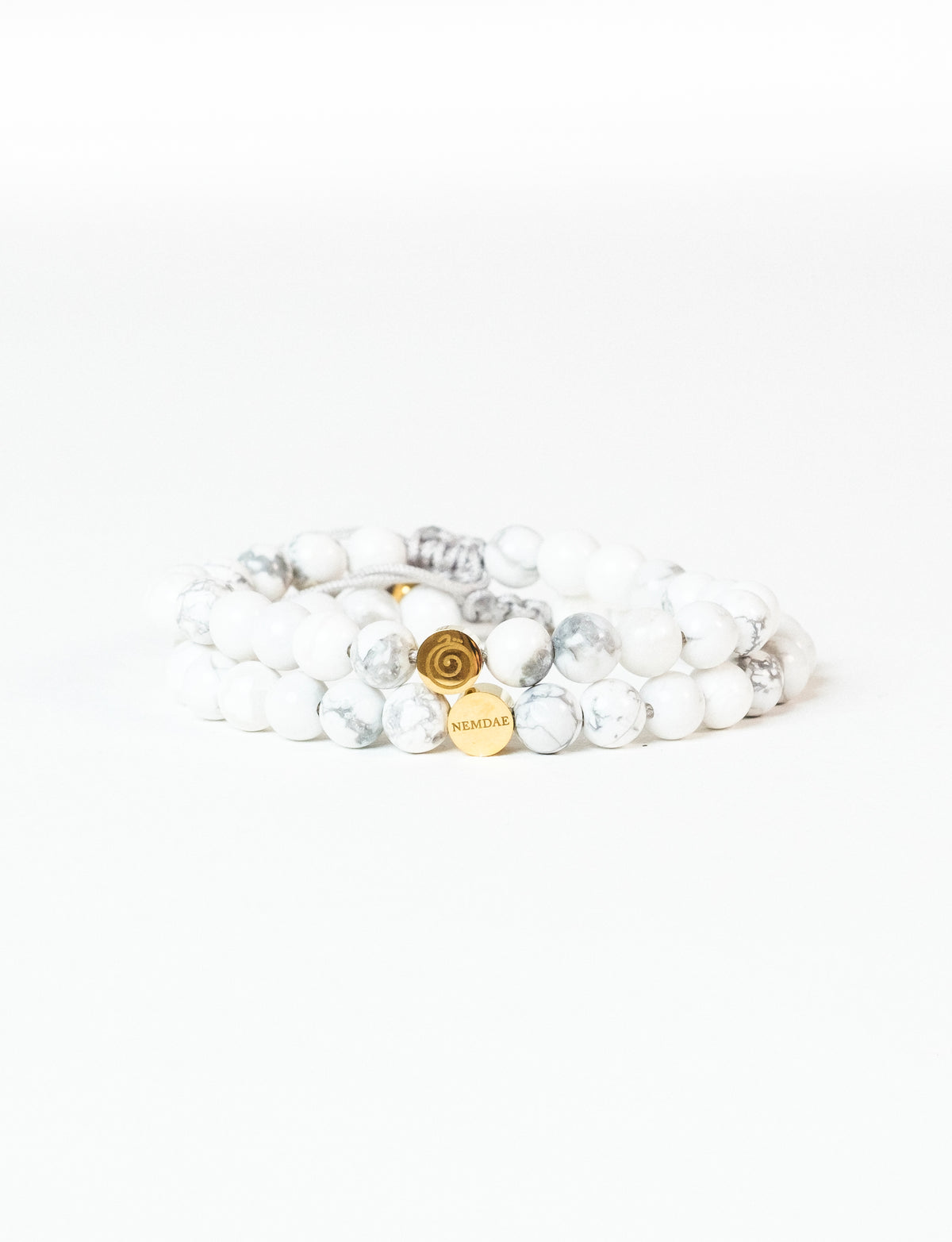 White Howlite Friendship Bracelet Set – Inner Peace | Kids & Teens