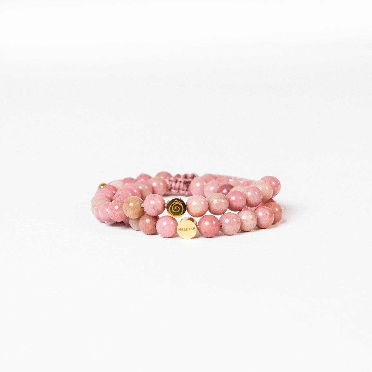 Rhodonite Friendship Bracelet Set – Self-Love | Adult