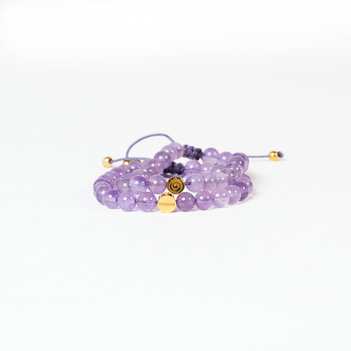 Amethyst Friendship Bracelet Set – Calm | Adult
