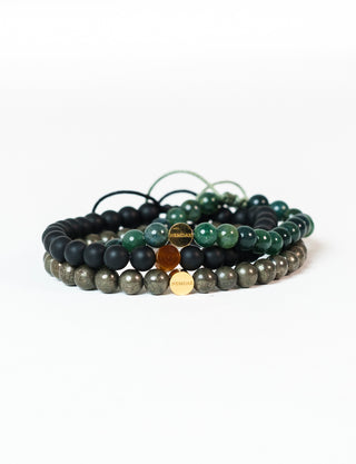 Onyx & Tiger Eye Crystal Reminder Bracelet –Protection | Men’s