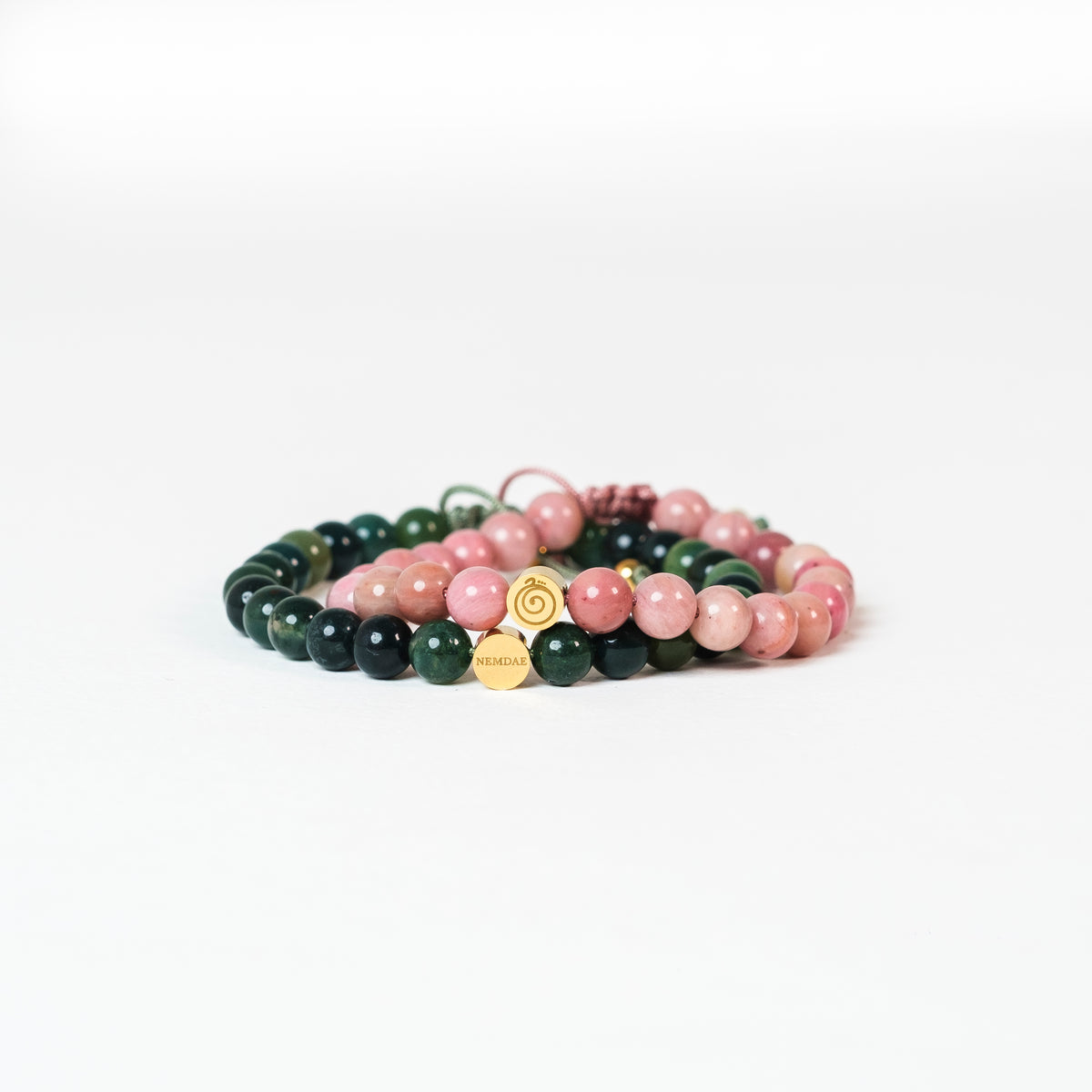 Green Moss Agate Crystal Reminder Bracelet – Healing | Adult