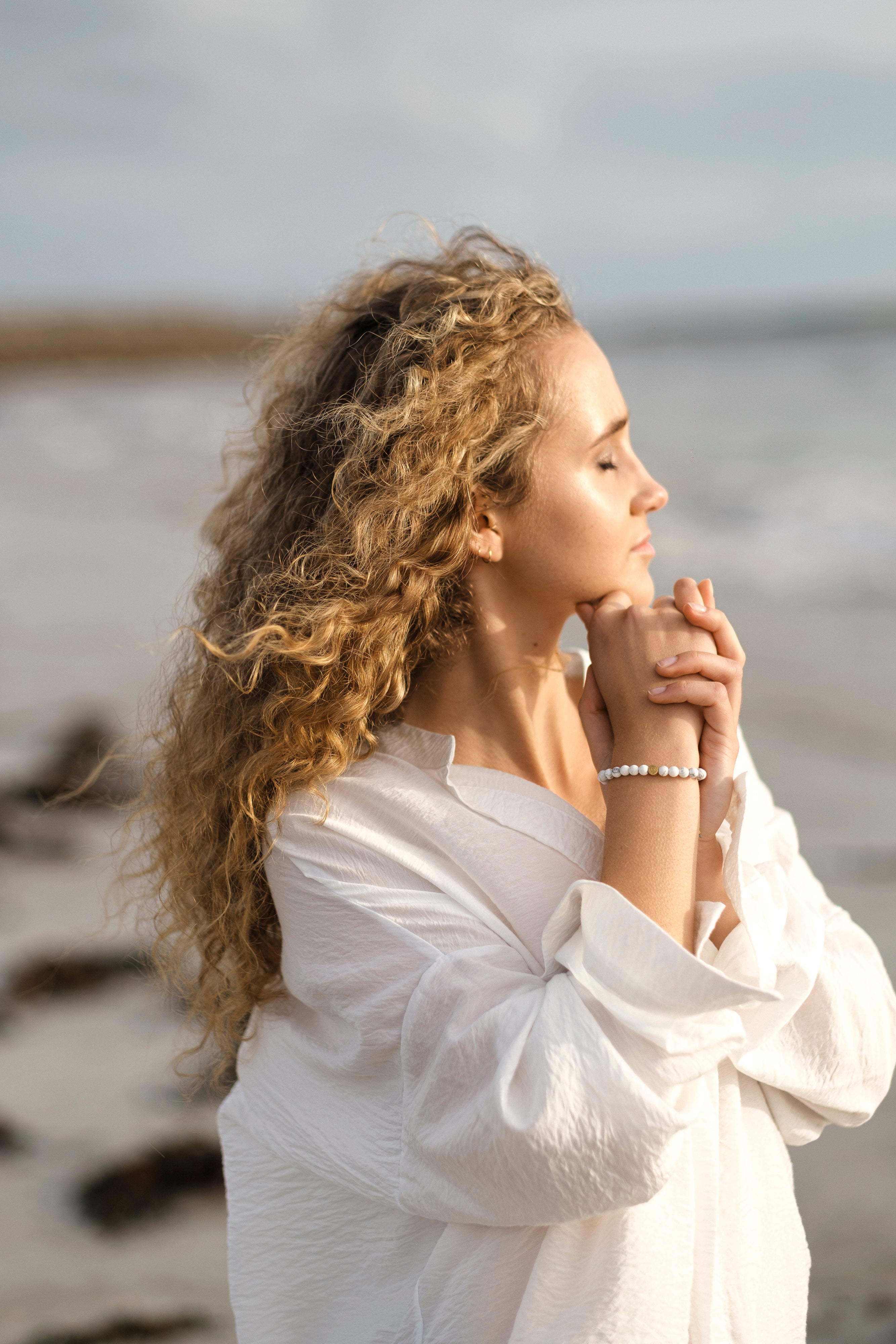 White Howlite Serenity Bracelet - Adult