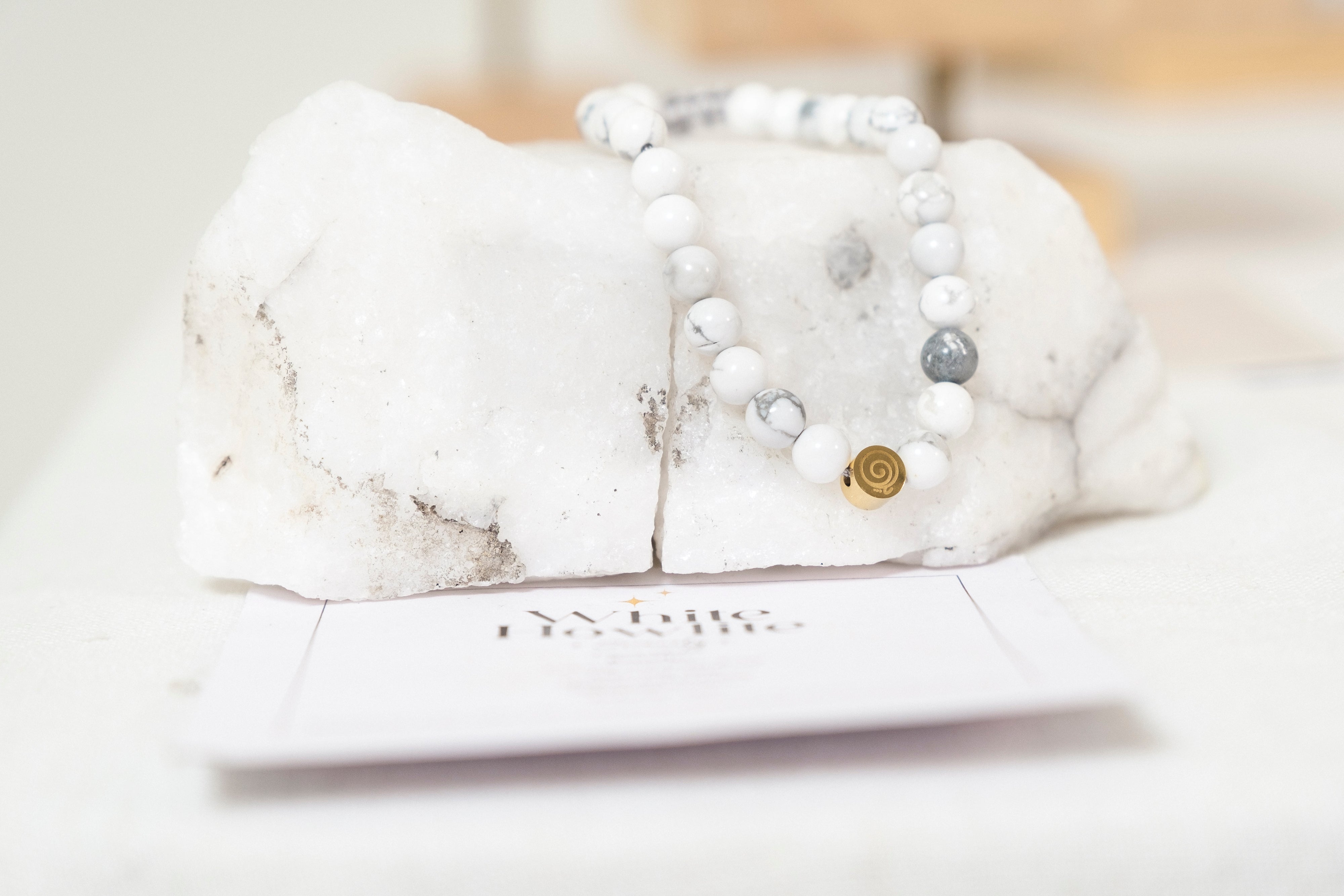 White Howlite Serenity Bracelet - Mom & Me Set