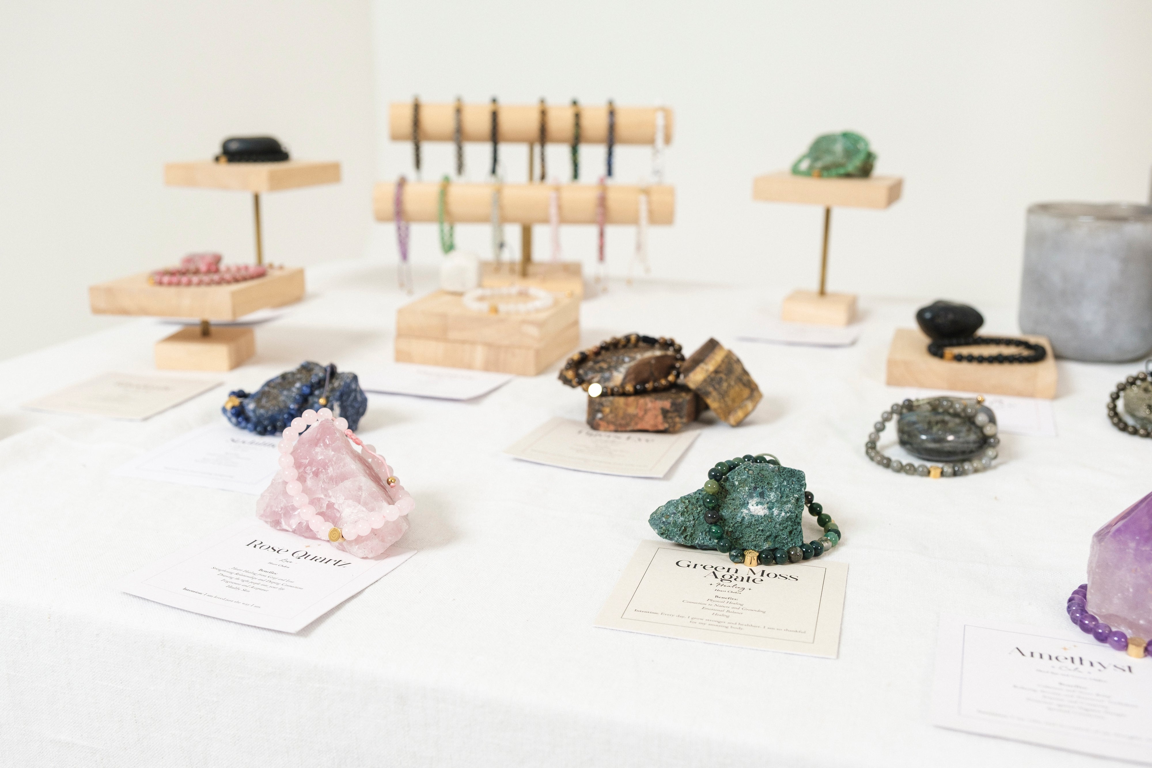 Green Moss Agate Health Bracelet- Adult