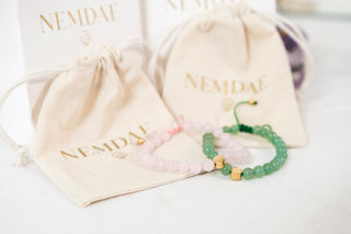 Green Aventurine Crystal Reminder Bracelet – Joy | Adult