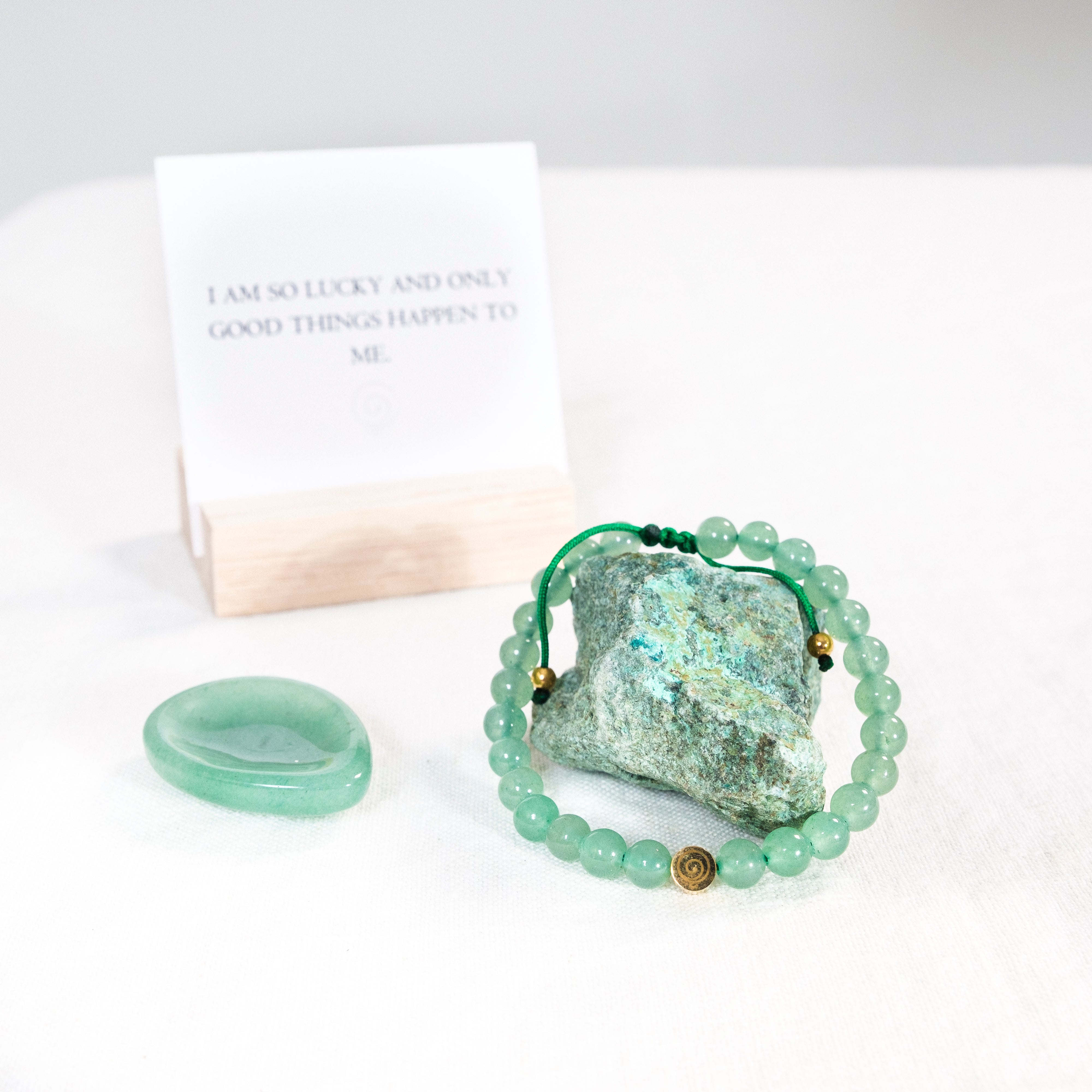 Green Aventurine Luck Bracelet - Mom & Me Set