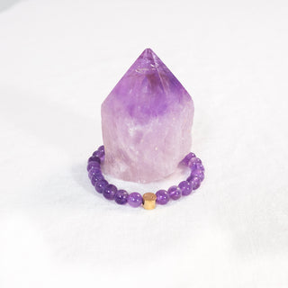 Amethyst Crystal Reminder Bracelet – Calm | Adult