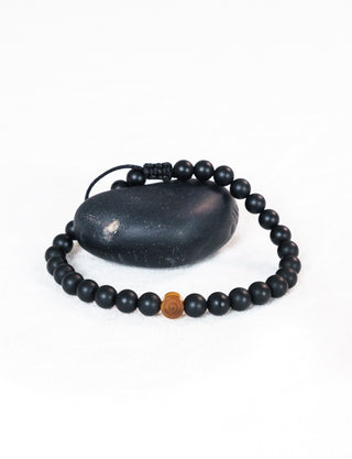 Onyx & Tiger Eye Crystal Reminder Bracelet –Protection | Men’s