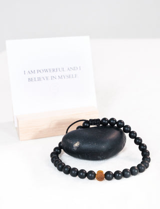 Onyx & Tiger Eye Crystal Reminder Bracelet –Protection | Men’s