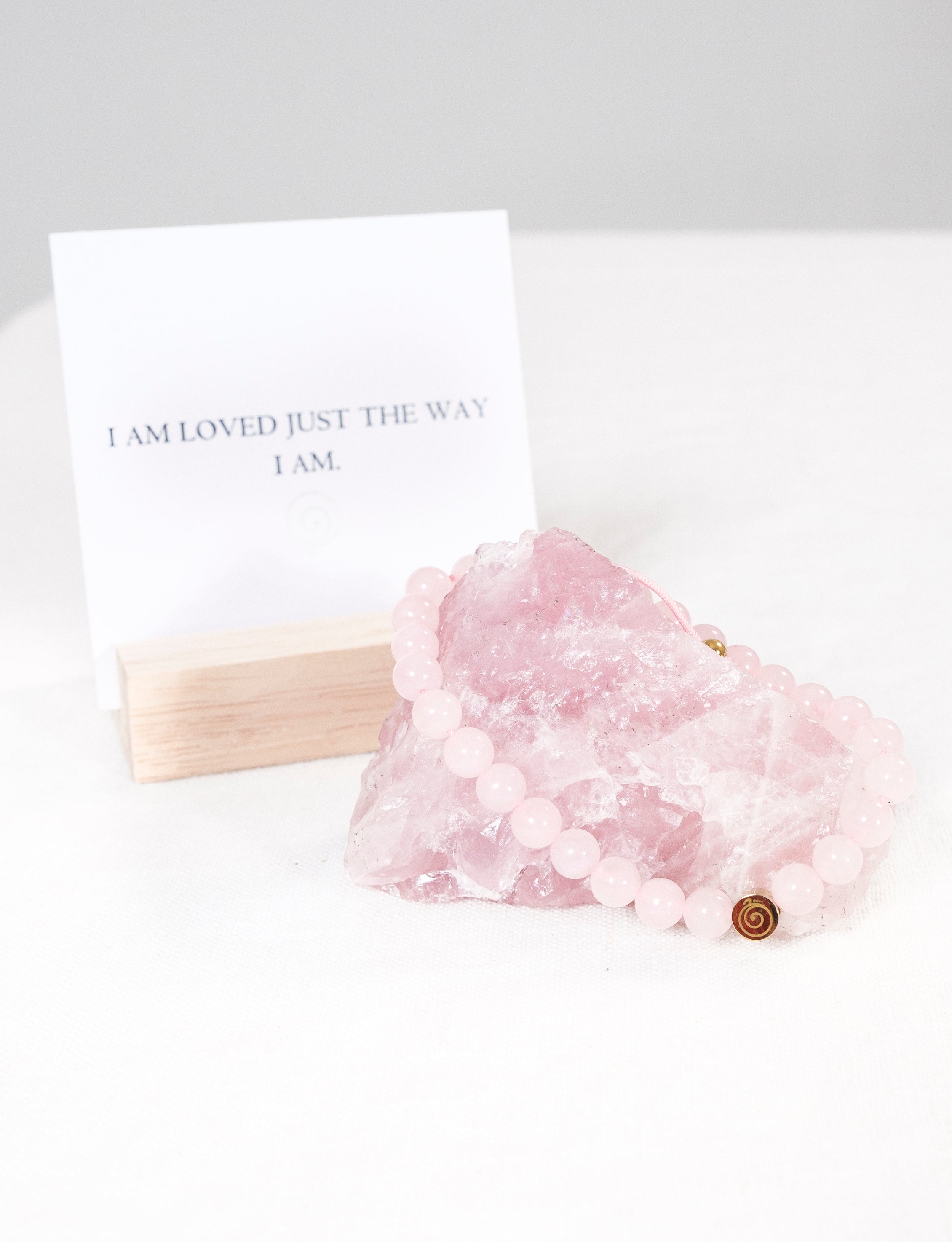 Rose Quartz Love Bracelet - Adult