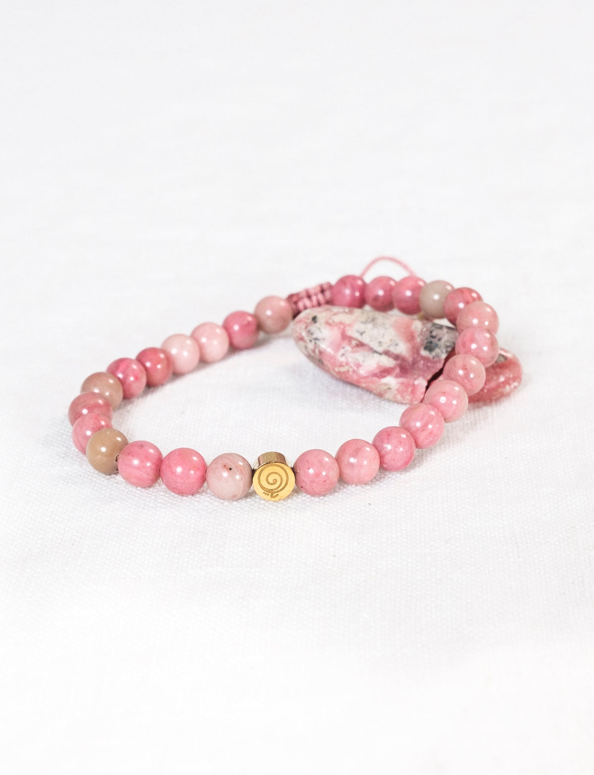 Rhodonite Crystal Reminder Bracelet – Self-Love | Adult