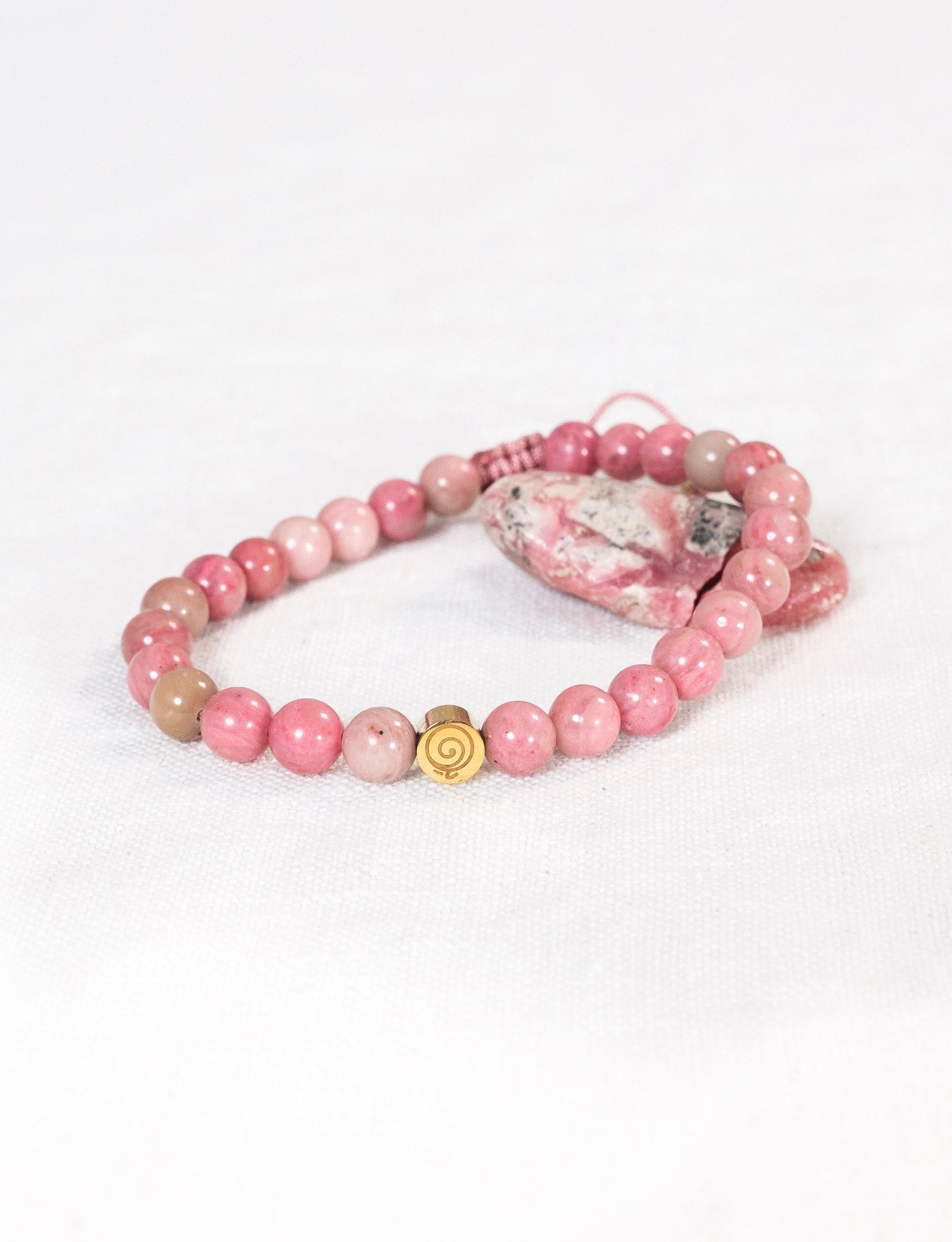 Rhodonite Friendship Bracelets - Self-Love and Empowerment