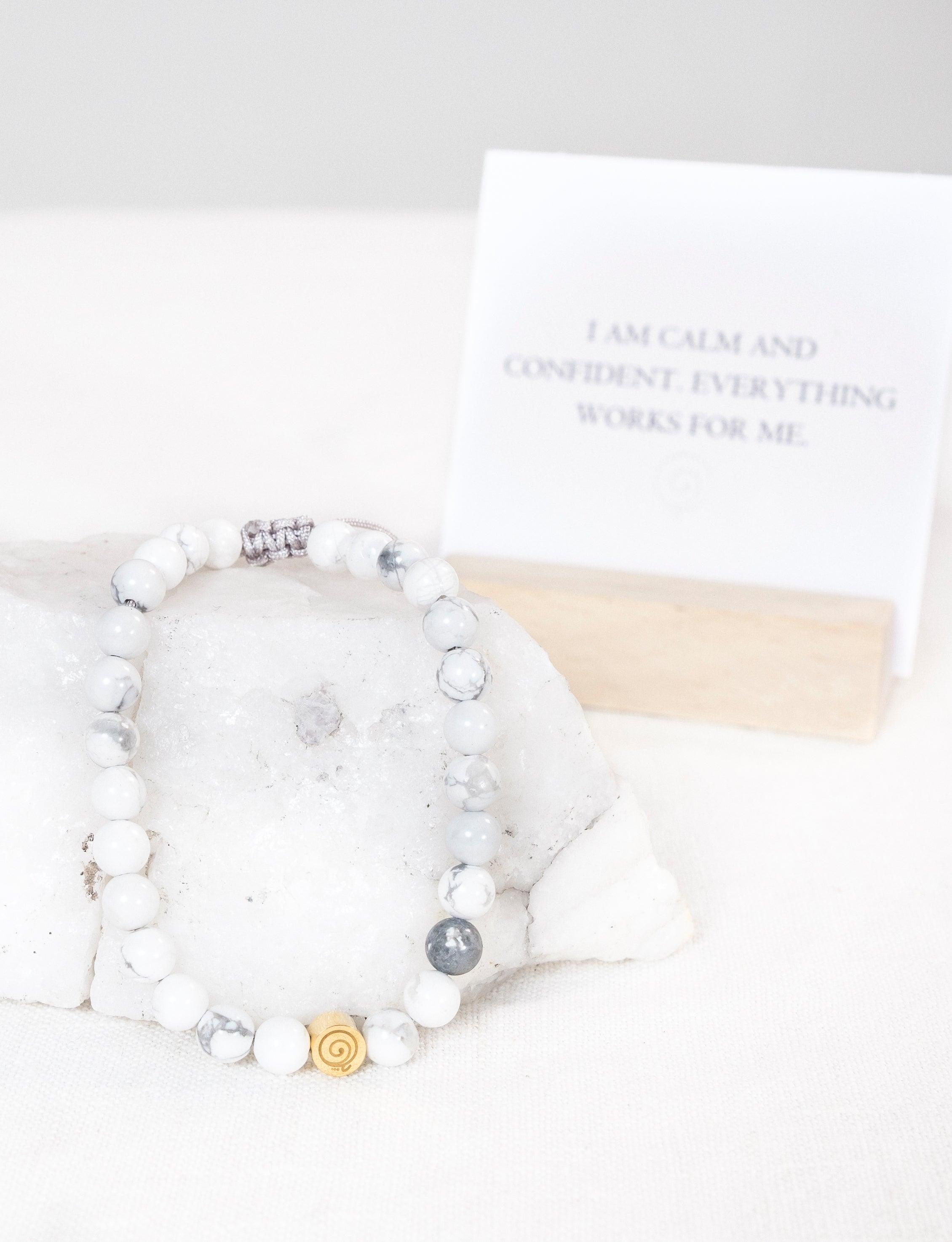 White Howlite Serenity Bracelet - Adult
