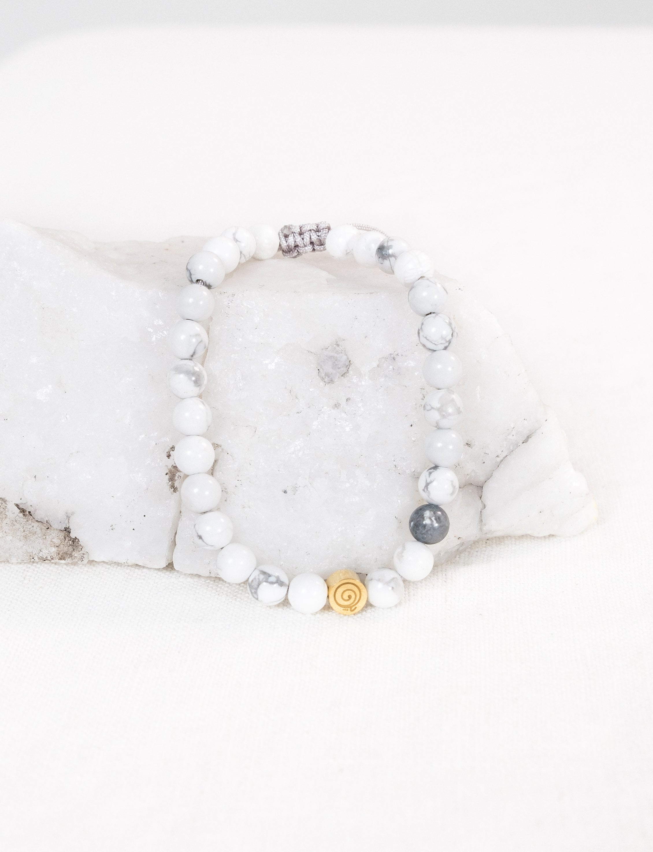 White Howlite Serenity Bracelet - Adult