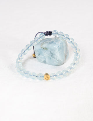Aquamarine Crystal Reminder Bracelet - Inner Strength | Child/Teen