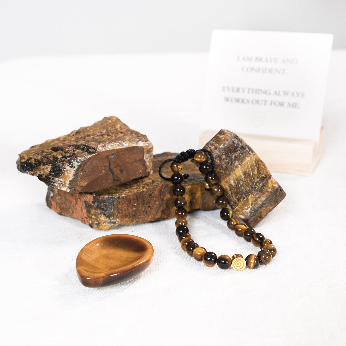 Tiger Eye Crystal Reminder Bracelet – Confidence | Adult