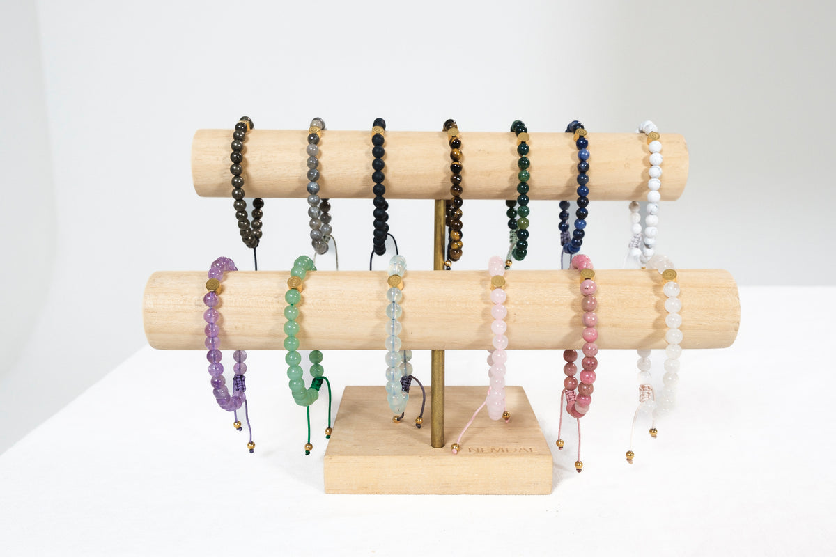 Green Moss Agate Crystal Reminder Bracelet – Healing | Adult