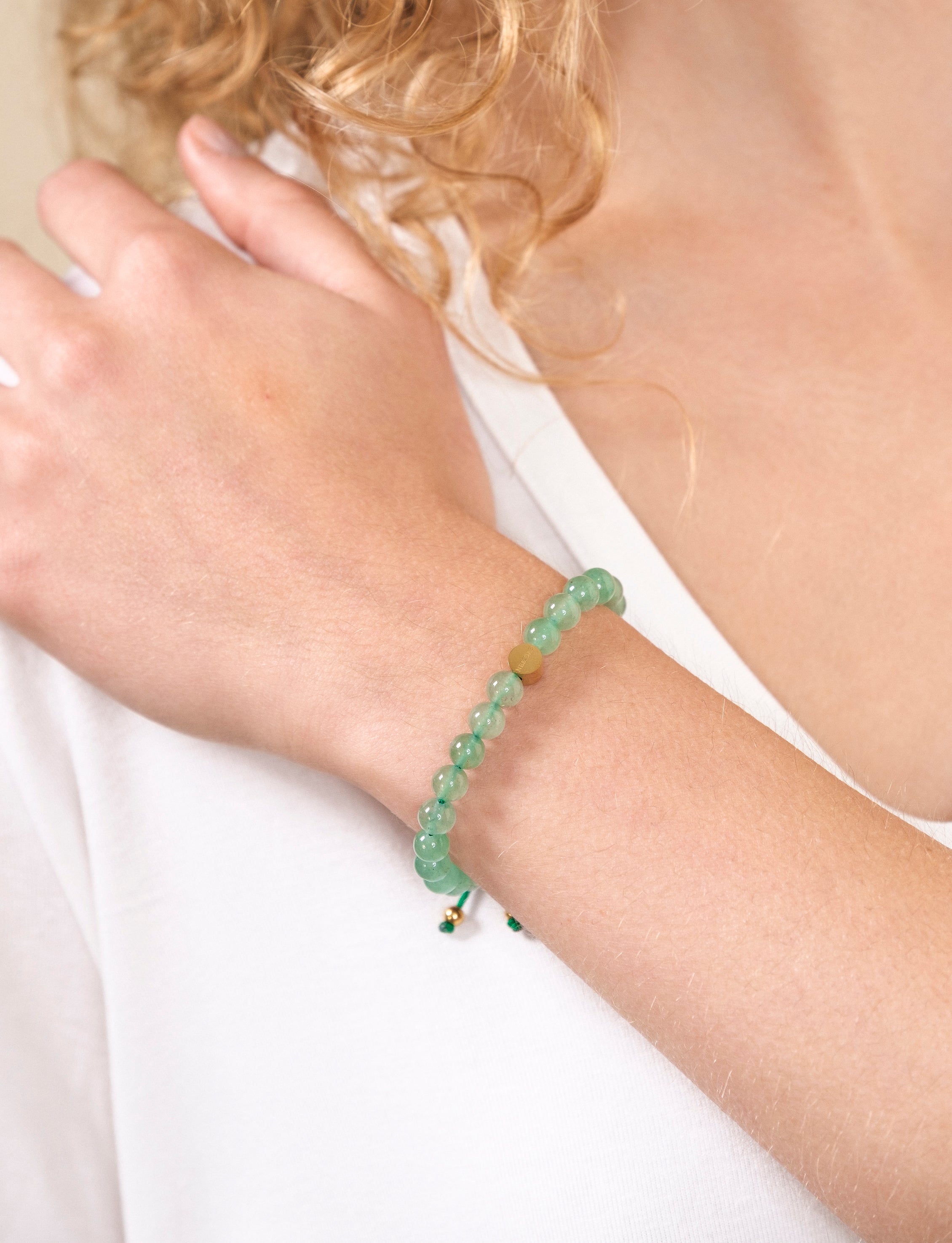 Green Aventurine Friendship Bracelets - Luck and Creativity for Young Hearts