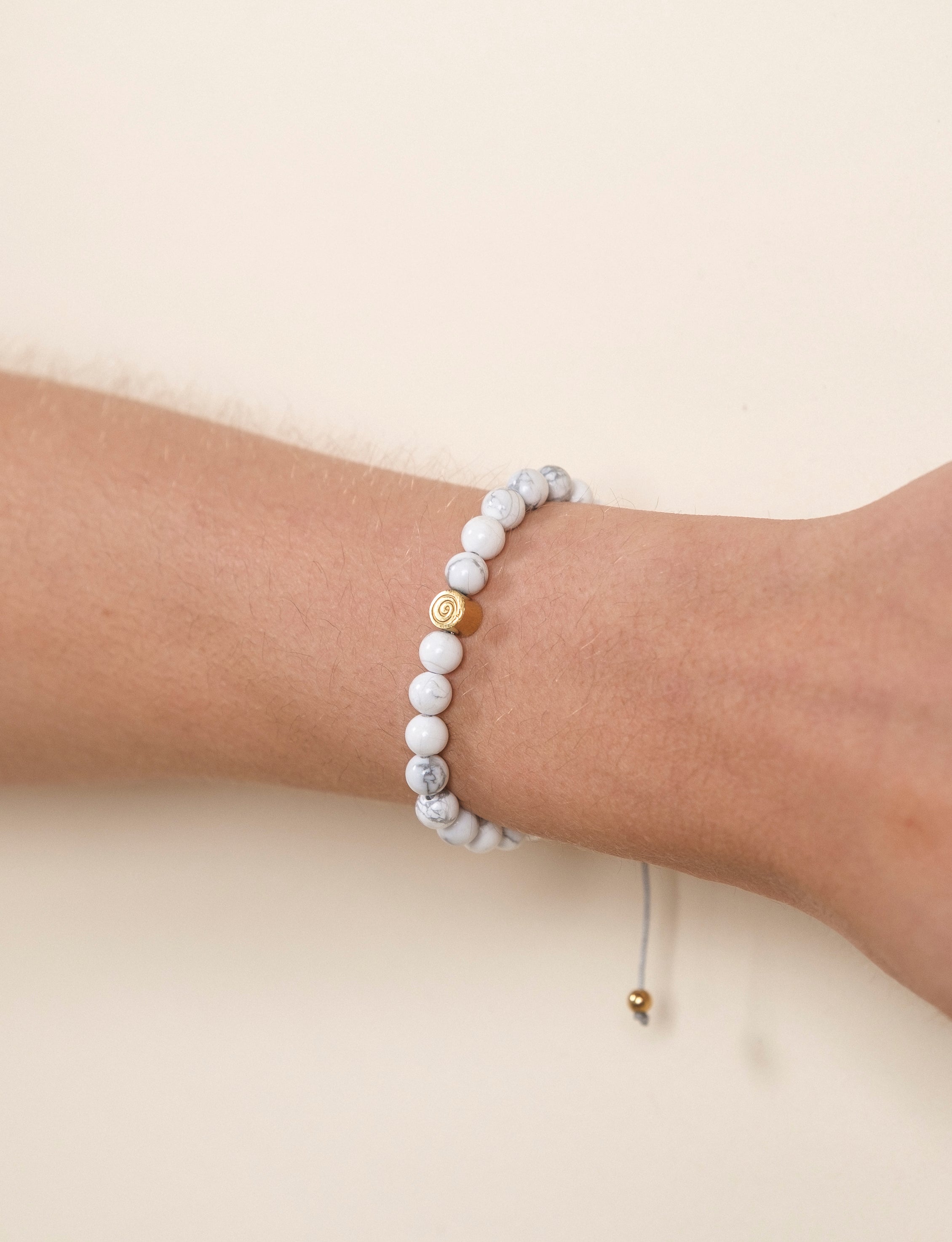 White Howlite Serenity Bracelet - Adult