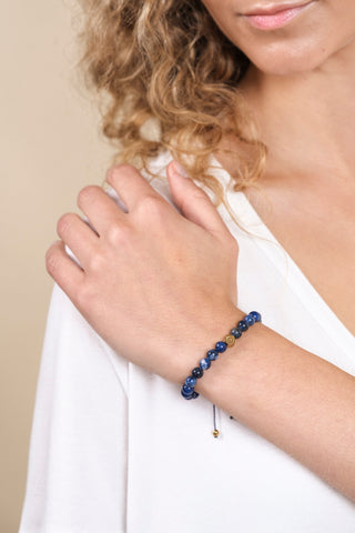 Sodalite Crystal Reminder Bracelet – Finding your voice | Adult