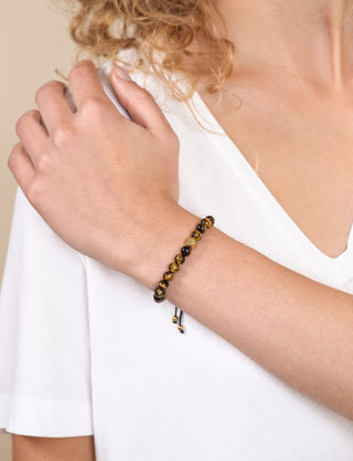 Tiger Eye Crystal Reminder Bracelet – Confidence | Adult