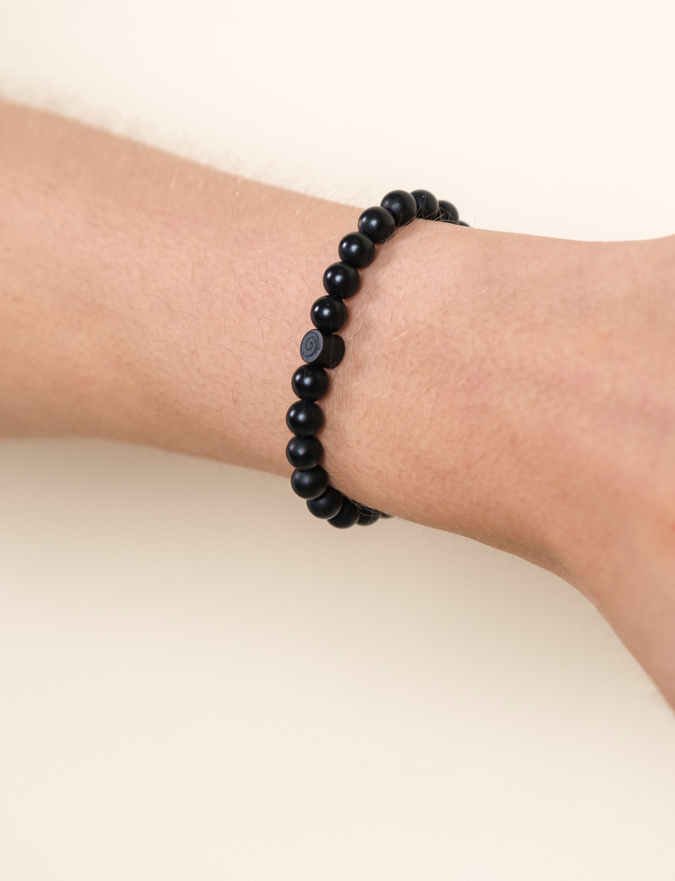 Onyx Protection Bracelet with Stone Charm - Child/Teen