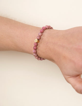 Rhodonite Crystal Reminder Bracelet – Self-Love | Adult