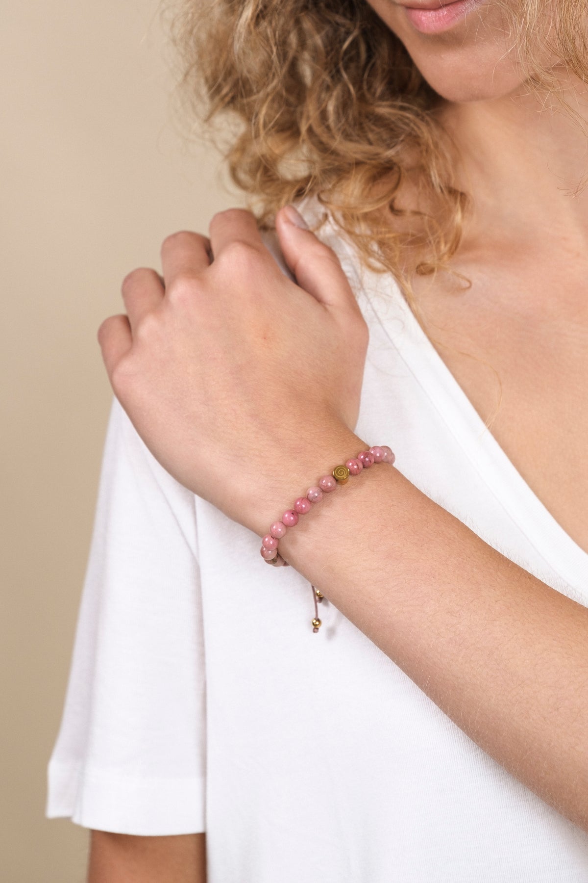 Rhodonite Crystal Reminder Bracelet – Self-Love | Adult