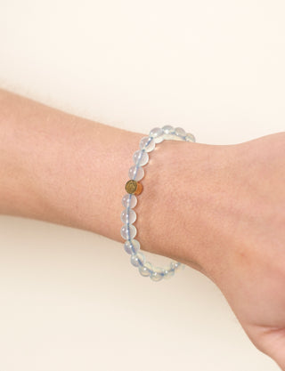 Aquamarine Crystal Reminder Bracelet - Inner Strength | Child/Teen