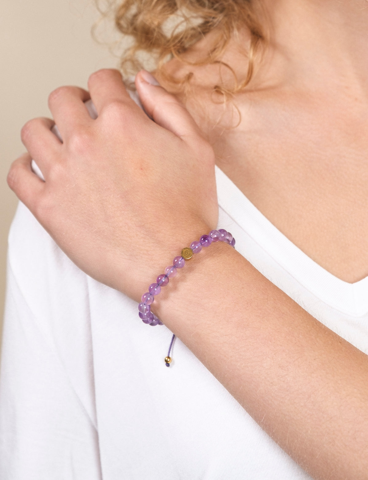 Amethyst Crystal Reminder Bracelet – Calm | Adult