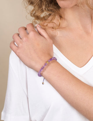 Amethyst Crystal Reminder Bracelet – Calm | Adult