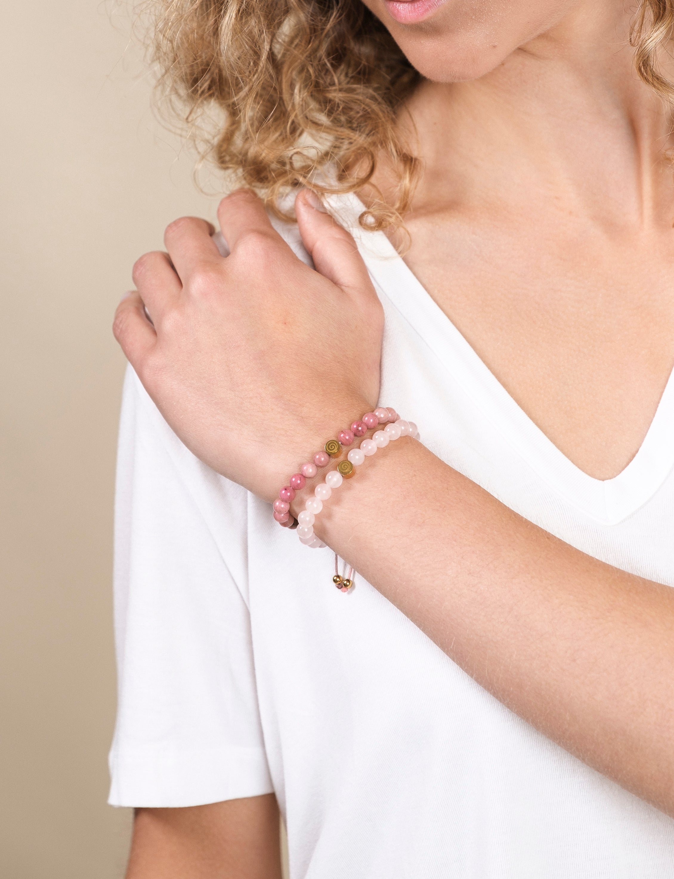 Rose Quartz Love Bracelet - Adult