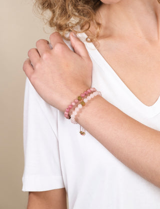 Rhodonite Crystal Reminder Bracelet – Self-Love | Adult