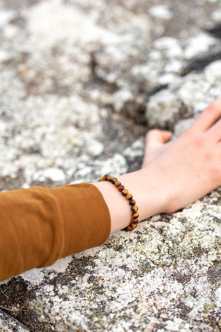 Brave Bracelet - Tiger Eye - Stone charm - child