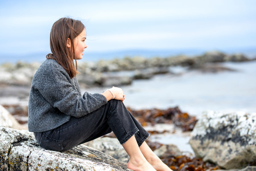 White Howlite Friendship Bracelets - Serenity for Young Hearts
