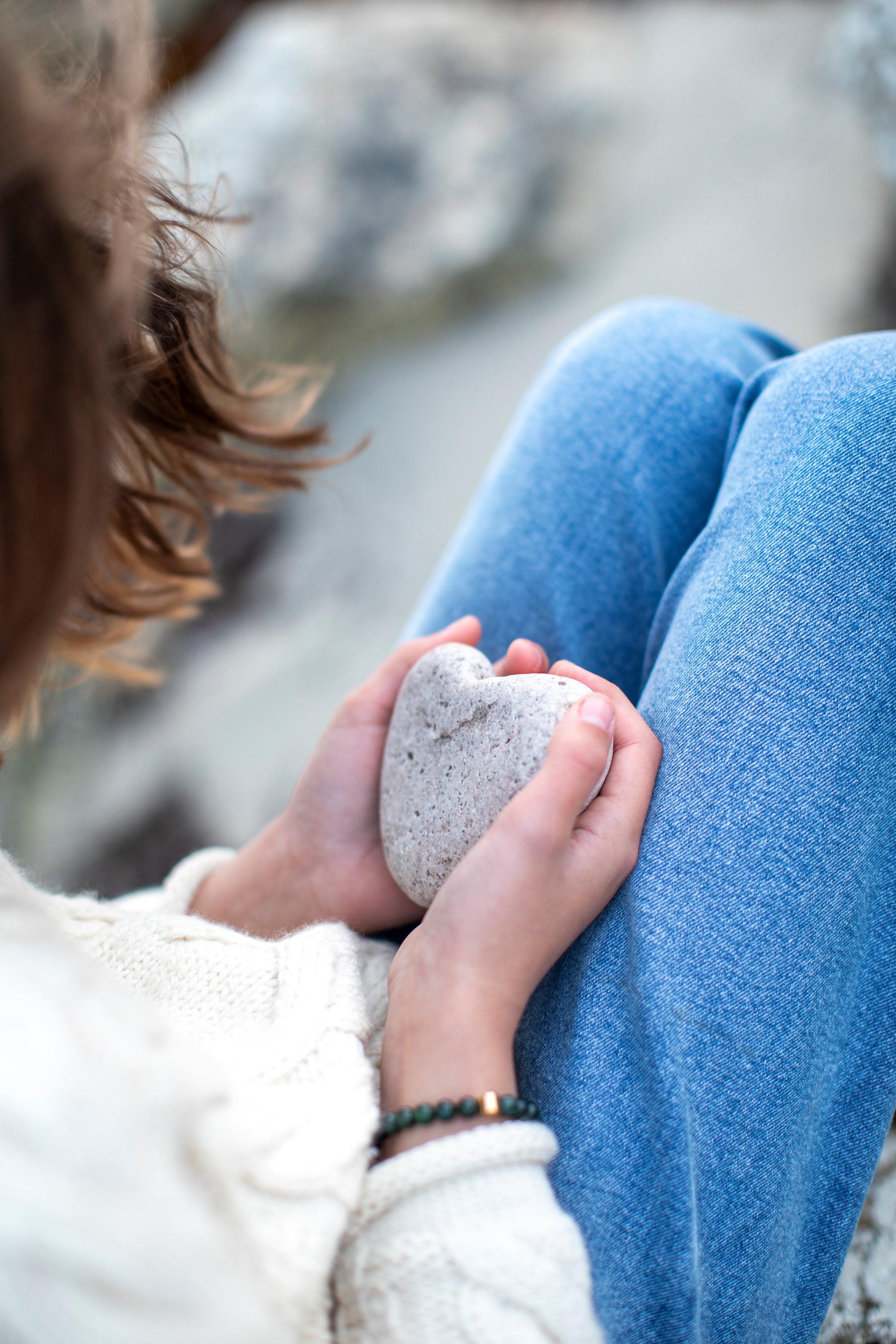 Green Moss Agate Health Bracelet - Child/Teen