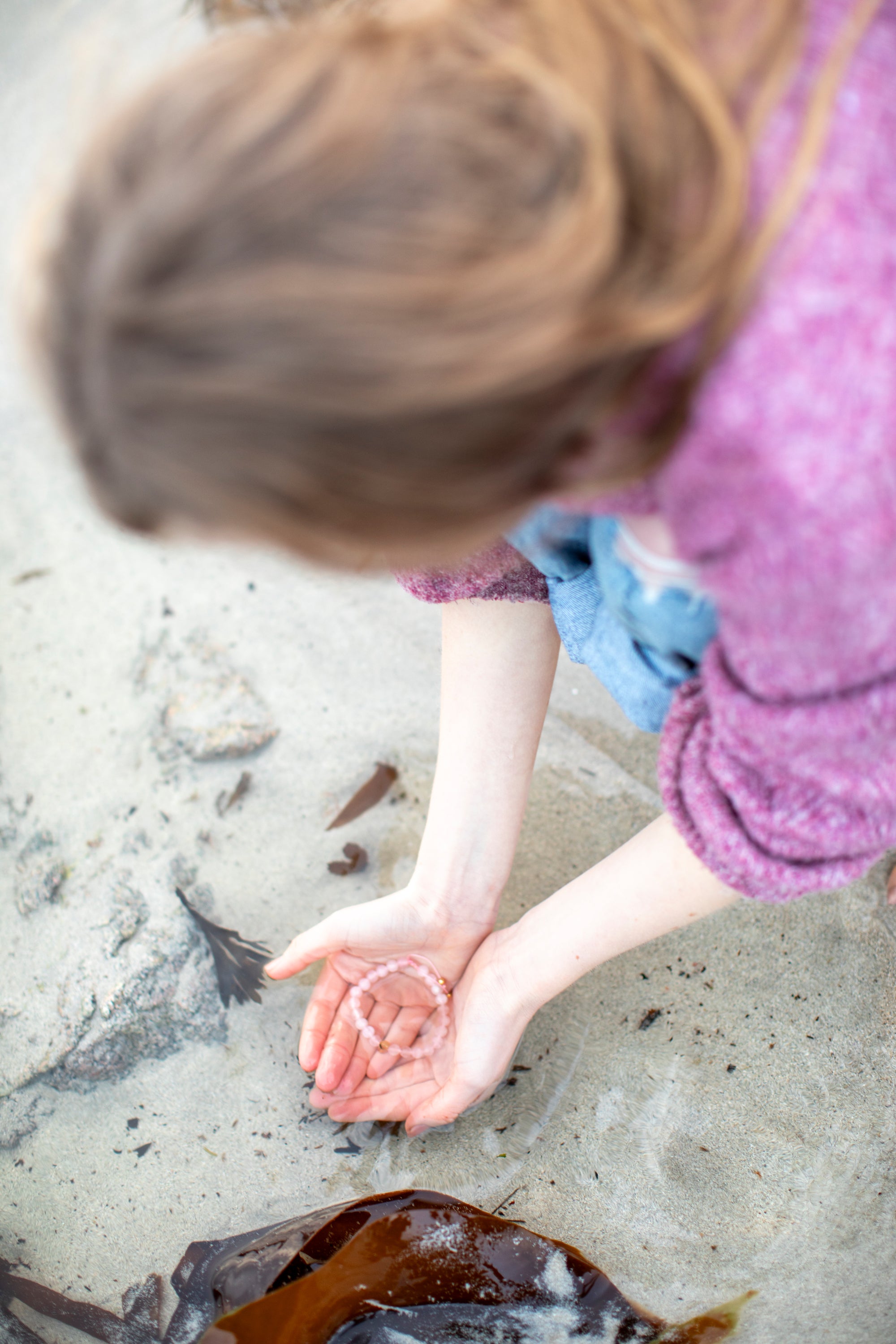 Rose Quartz Love Bracelet - Mom & Me Set