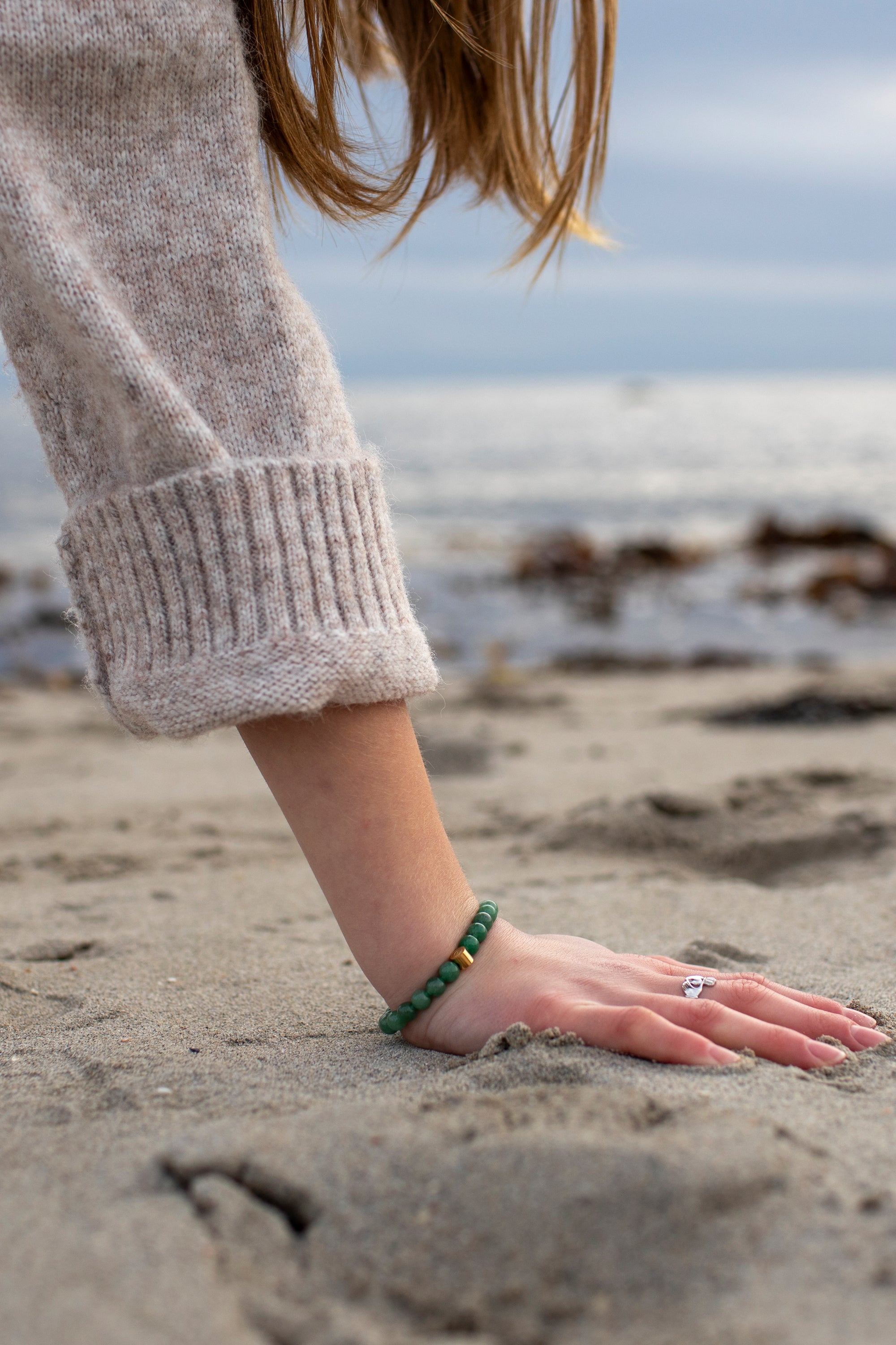 Green Aventurine Luck Bracelet - Mom & Me Set