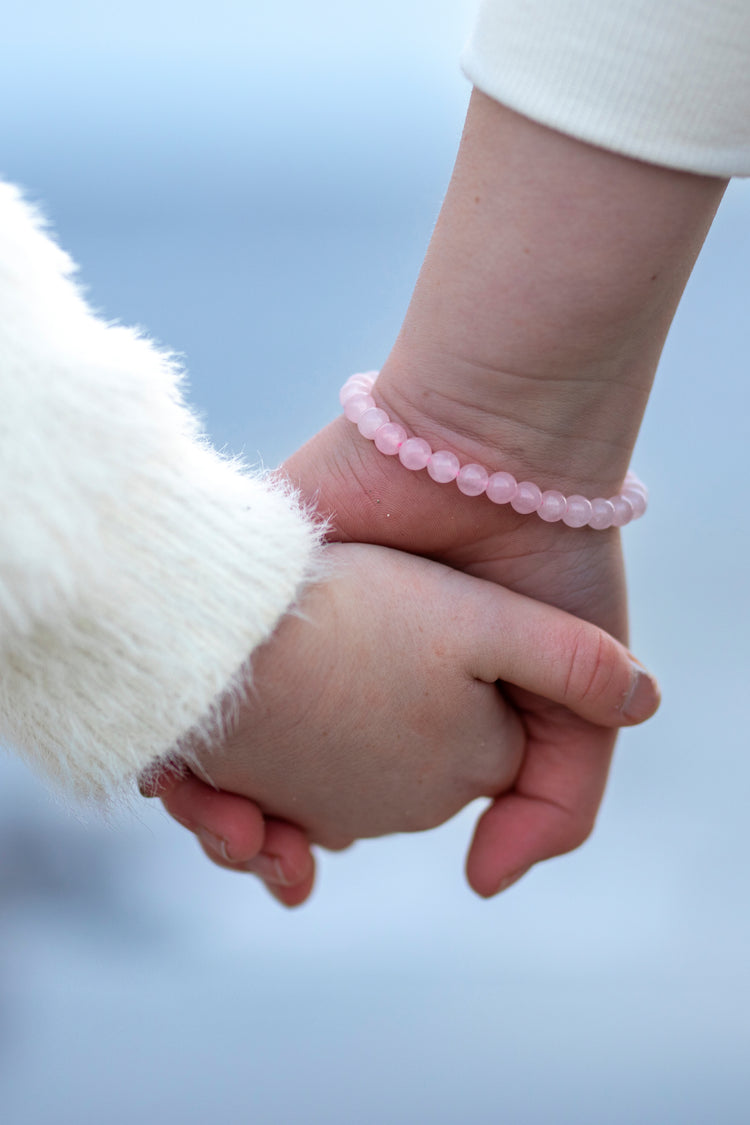 Love Bracelet - Rose Quartz - child