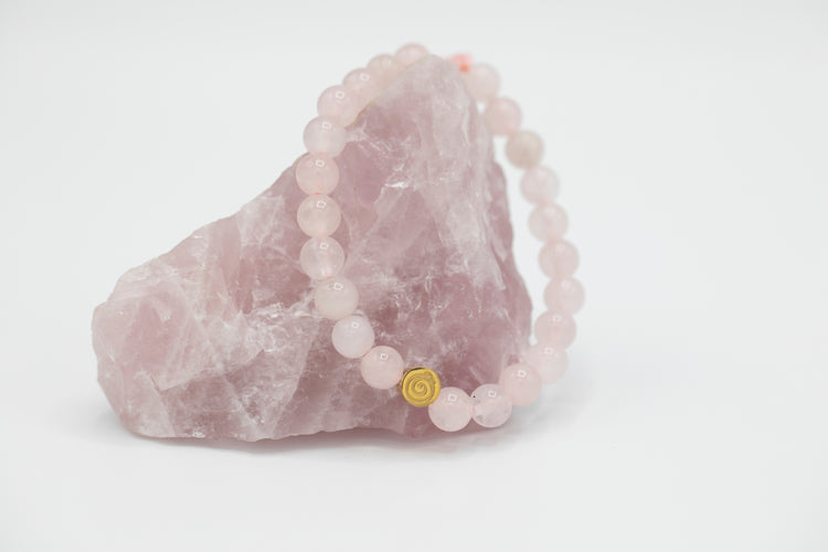 Love Bracelet - Rose Quartz - child