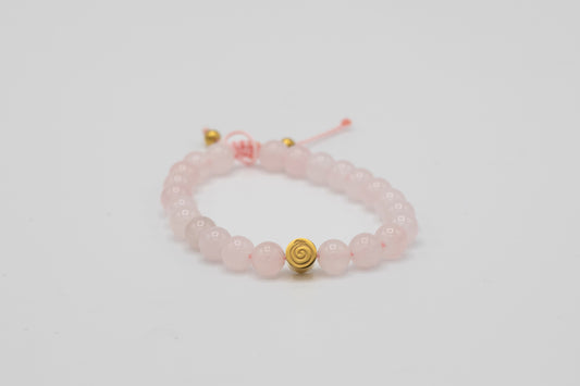 Love Bracelet - Rose Quartz - child